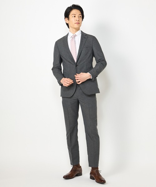 CROWDED CLOSET（クラウデッドクローゼット）の「イージーケア カラミパンツ（スラックス・メンズ・ネイビー/グレー・01/02/03/04）」の6枚目の写真