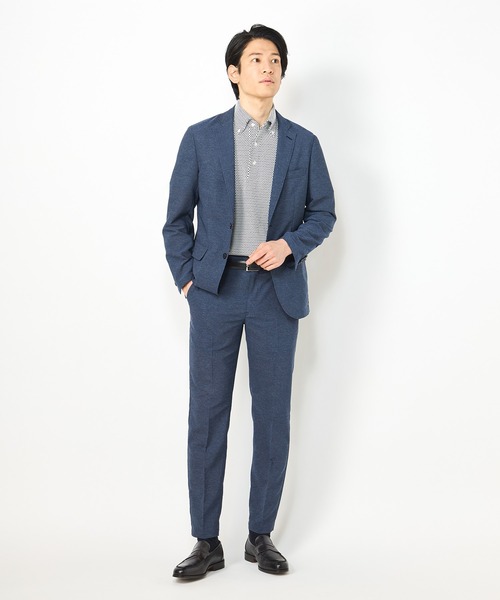 CROWDED CLOSET（クラウデッドクローゼット）の「イージーケア カラミパンツ（スラックス・メンズ・ネイビー/グレー・01/02/03/04）」の5枚目の写真