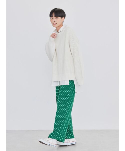 AMERICAN HOLIC(アメリカンホリック)の「美・美・美 プリントストレートパンツ(その他パンツ・レディース・ブラック/グリーン/その他14・M/L/S/XS)」の12枚目の写真