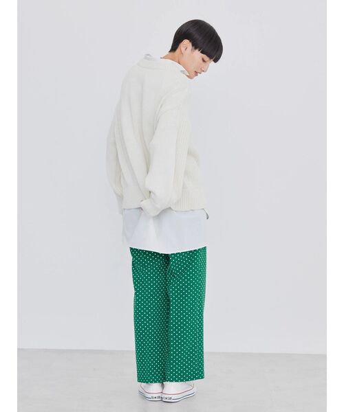 AMERICAN HOLIC(アメリカンホリック)の「美・美・美 プリントストレートパンツ(その他パンツ・レディース・ブラック/グリーン/その他14・M/L/S/XS)」の4枚目の写真