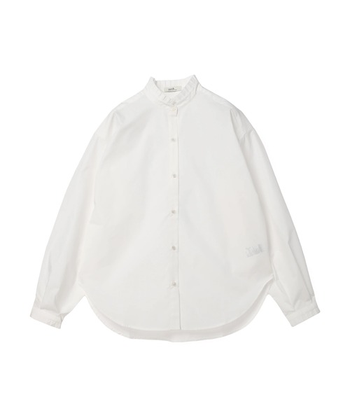 earth music&ecology（アースミュージックアンドエコロジー）の「スタンドフリルブラウス（シャツ/ブラウス・レディース・サックスブルー/オフホワイト/ホワイト系その他5/ブルー系その他7・FREE）」の19枚目の写真