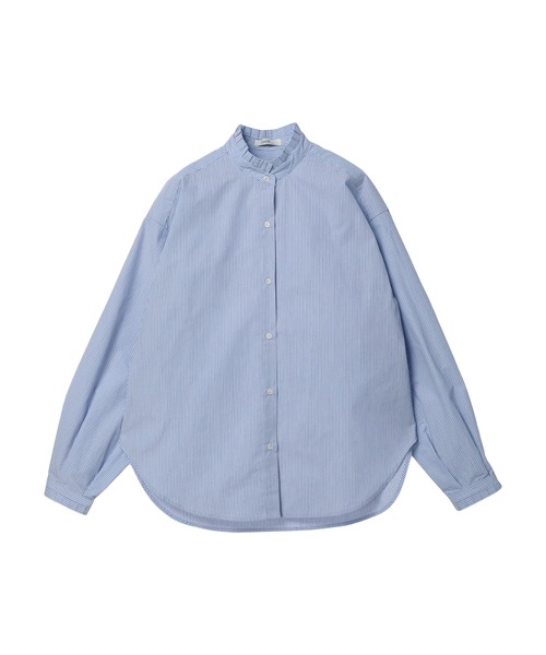 earth music&ecology（アースミュージックアンドエコロジー）の「スタンドフリルブラウス（シャツ/ブラウス・レディース・サックスブルー/オフホワイト/ホワイト系その他5/ブルー系その他7・FREE）」の13枚目の写真