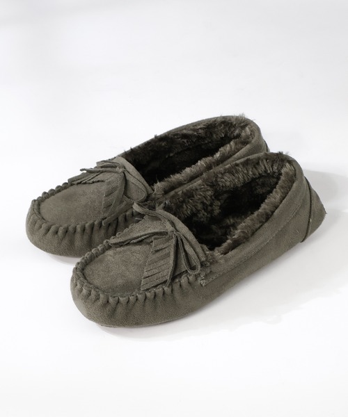 LibertyDoll（リバティードール）の「フラットモカシンレースボアスリッポンシューズ（モカシン/デッキシューズ・レディース・ライトグレー/ダークグレー/キャメル/ブラック/ダークブラウン/ネイビー/ベージュ/グレー系その他/ライトグレー系1/ブラック系1/ダークブラウン系1/その他1・S/LL/L/M）」の16枚目の写真