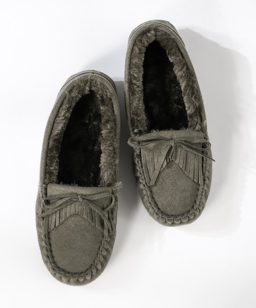 LibertyDoll（リバティードール）の「フラットモカシンレースボアスリッポンシューズ（モカシン/デッキシューズ・レディース・ライトグレー/ダークグレー/キャメル/ブラック/ダークブラウン/ネイビー/ベージュ/グレー系その他/ライトグレー系1/ブラック系1/ダークブラウン系1/その他1・S/LL/L/M）」の17枚目の写真