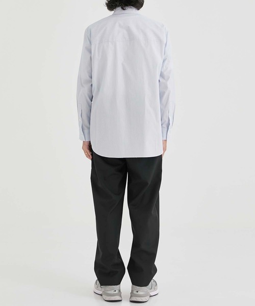 コ*ミ様 ATON エイトン Giza Stripe Standard Shir ATON シャツ 「ATON/エイトン」GIZA STRIPE OVERSIZED SHIRT