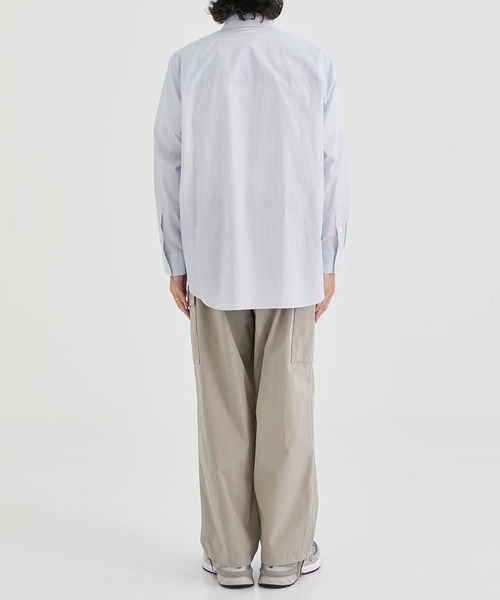 ATON / エイトン】GIZA STRIPE STANDARD SHIRT / ギザストライプ