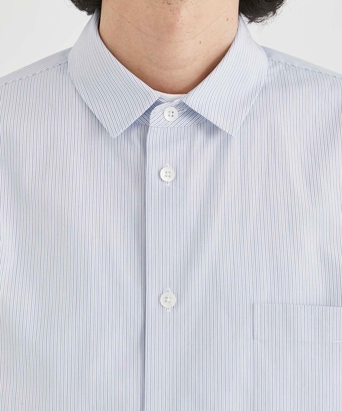 ATON / エイトン】GIZA STRIPE STANDARD SHIRT / ギザストライプ