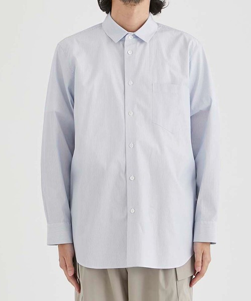 コ*ミ様 ATON エイトン Giza Stripe Standard Shir ATON - Wallace & Murron Online Shop