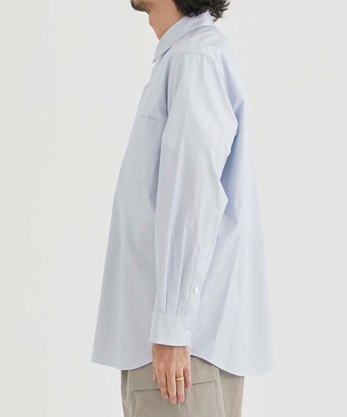 ATON（エイトン）の「【ATON / エイトン】GIZA STRIPE STANDARD SHIRT / ギザストライプスタンダードシャツ（シャツ/ブラウス・メンズ・ストライプ・2/4/6）」の13枚目の写真