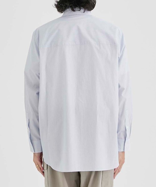 アレッジ　スタンダードシャツ　サックス Allege.(アレッジ)のStandard Stripe SH(SAX)(シャツ)の通販