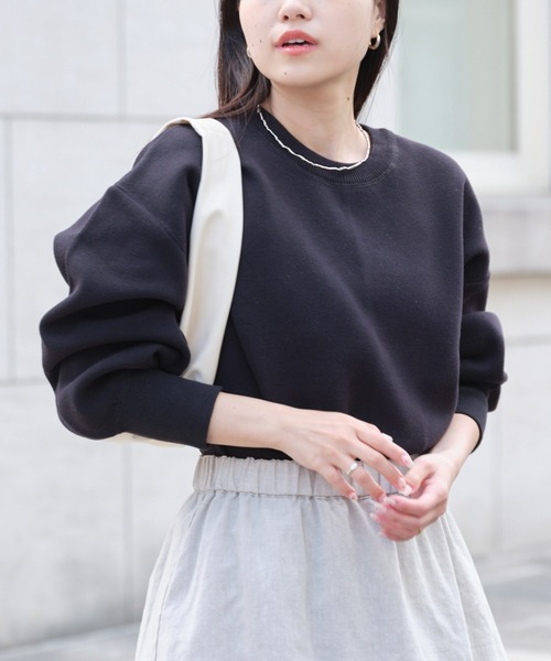 CIAOPANIC TYPY(チャオパニックティピー)の「【2/9 ヒルナンデスOA 放映アイテム】ライトウェイトボリュームスリーブニット(ニット/セーター・レディース・サックスブルー/オレンジ/グリーン/ホワイト/ブラック・ONE SIZE)」の2枚目の写真