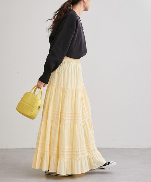 CIAOPANIC TYPY(チャオパニックティピー)の「【2/9 ヒルナンデスOA 放映アイテム】ライトウェイトボリュームスリーブニット(ニット/セーター・レディース・サックスブルー/オレンジ/グリーン/ホワイト/ブラック・ONE SIZE)」の15枚目の写真