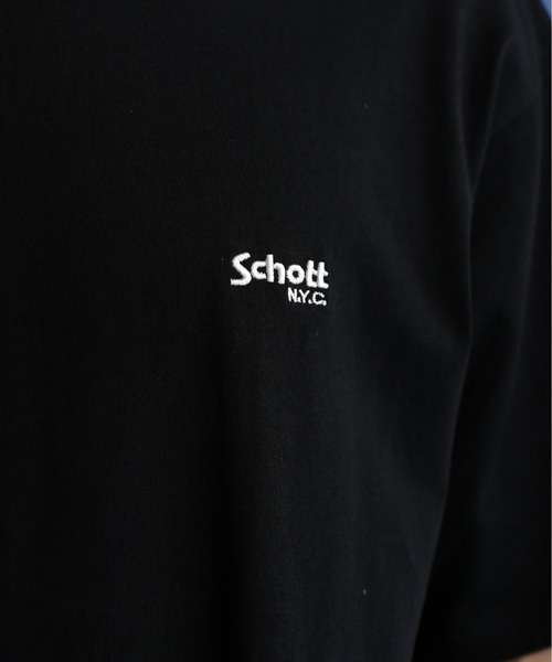 schott(ショット)の「Schott/ショット/SS T-SHIRT "FIRE OVAL"/"ファイア オーバル" Tシャツ(Tシャツ/カットソー・メンズ・オフホワイト/レッド/ブラック・M/XL/L/2XL)」の5枚目の写真