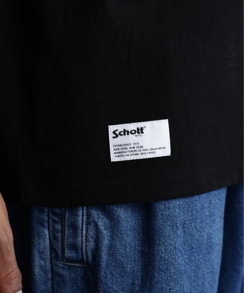 schott(ショット)の「Schott/ショット/SS T-SHIRT "FIRE OVAL"/"ファイア オーバル" Tシャツ(Tシャツ/カットソー・メンズ・オフホワイト/レッド/ブラック・M/XL/L/2XL)」の7枚目の写真