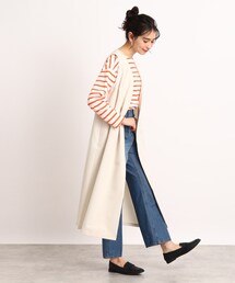 DRESKIP | 【スタイルUPもおまかせ】ノーカラーロングジレ(ベスト)