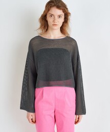 MACPHEE（マカフィー）の「メッシュコットン ボートネックプル