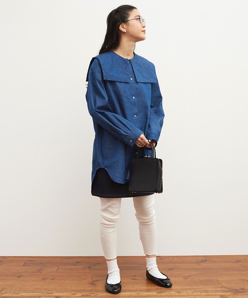 fig London（フィグロンドン）の「denim sailor shirt（シャツ