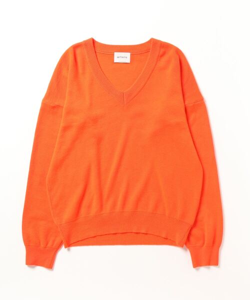 artens/アーテンス　WOOL PIECE DYE KYO / Vネックプルオーバーニット