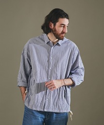 NANO universe | LB.02/ストライプクリンクルコーチシャツ(シャツ/ブラウス)