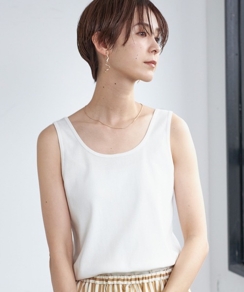 LEPSIM（レプシィム）の「インナーリブタンク　173384（タンクトップ・レディース・ライトグレー/ブラック/オフホワイト・LARGE/MEDIUM）」の2枚目の写真