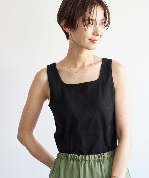 LEPSIM（レプシィム）の「インナーリブタンク　173384（タンクトップ・レディース・ライトグレー/ブラック/オフホワイト・LARGE/MEDIUM）」の3枚目の写真