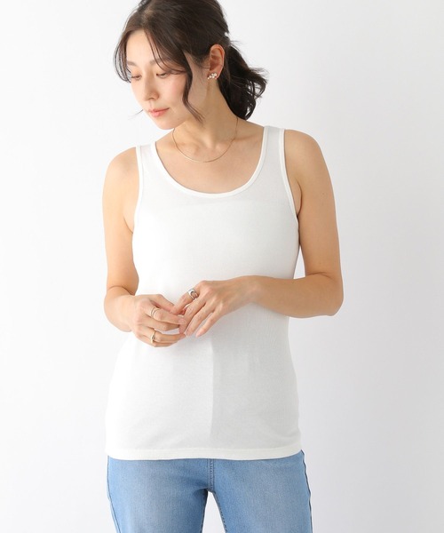 LEPSIM（レプシィム）の「インナーリブタンク　173384（タンクトップ・レディース・ライトグレー/ブラック/オフホワイト・LARGE/MEDIUM）」の11枚目の写真