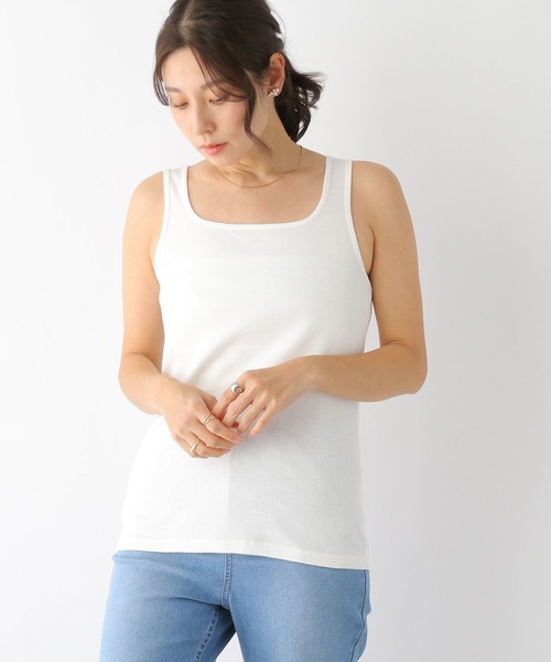 LEPSIM（レプシィム）の「インナーリブタンク　173384（タンクトップ・レディース・ライトグレー/ブラック/オフホワイト・LARGE/MEDIUM）」の8枚目の写真