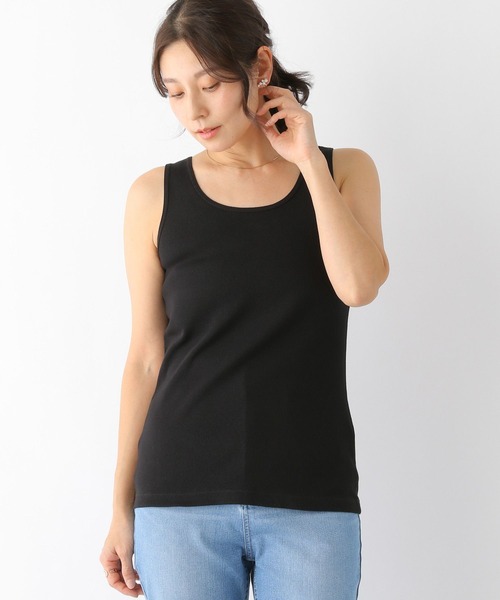 LEPSIM（レプシィム）の「インナーリブタンク　173384（タンクトップ・レディース・ライトグレー/ブラック/オフホワイト・LARGE/MEDIUM）」の6枚目の写真