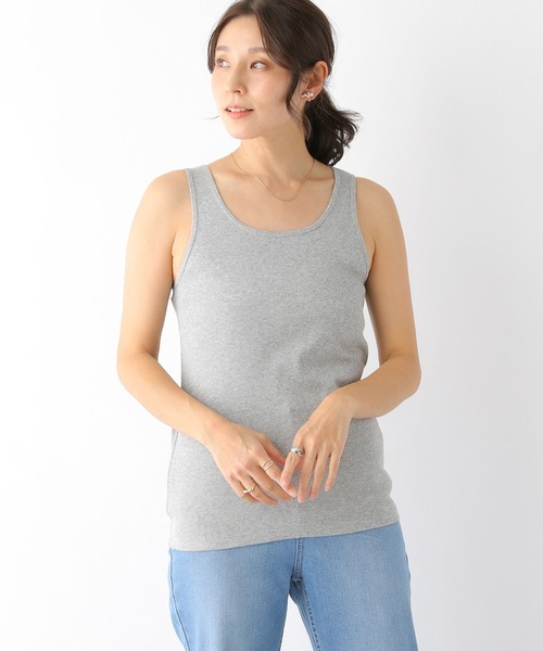 LEPSIM（レプシィム）の「インナーリブタンク　173384（タンクトップ・レディース・ライトグレー/ブラック/オフホワイト・LARGE/MEDIUM）」の15枚目の写真
