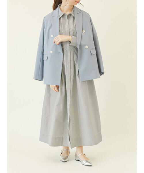 Te chichi(テチチ)の「フレアシャツワンピース(ワンピース・レディース・パープル/ネイビー/ブラック・フリ-)」の21枚目の写真
