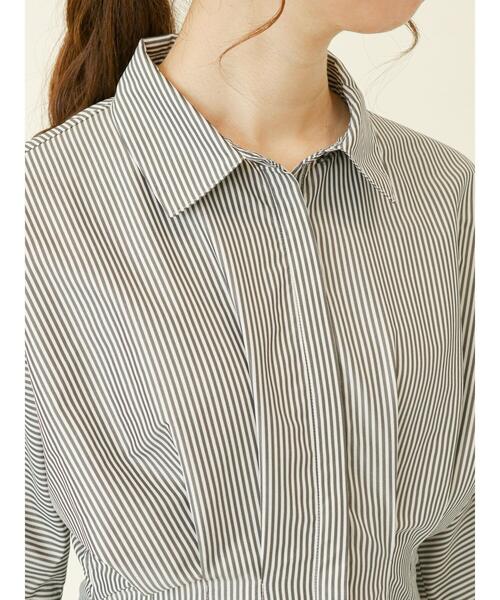 Te chichi(テチチ)の「フレアシャツワンピース(ワンピース・レディース・パープル/ネイビー/ブラック・フリ-)」の17枚目の写真