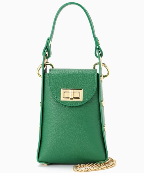 AULENTTI（オウレンティ）の「(AULENTTI)メミニショルダーバッグ（クラッチバッグ・レディース・ブラック/グリーン・FREE）」の6枚目の写真