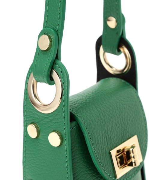 AULENTTI（オウレンティ）の「(AULENTTI)メミニショルダーバッグ（クラッチバッグ・レディース・ブラック/グリーン・FREE）」の4枚目の写真