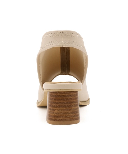 ROPE' PICNIC（ロペピクニック）の「オープントゥソフトストレッチバックスリングミュール（サンダル・レディース・キナリ/ブラック・23.0cm/23.5cm/24.0cm/24.5cm）」の4枚目の写真