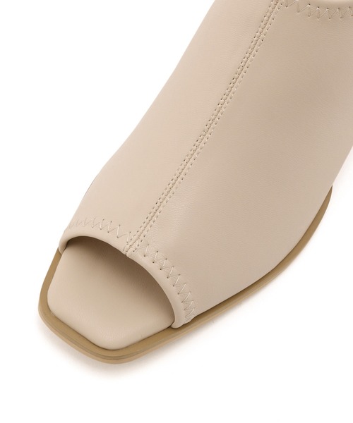 ROPE' PICNIC（ロペピクニック）の「オープントゥソフトストレッチバックスリングミュール（サンダル・レディース・キナリ/ブラック・23.0cm/23.5cm/24.0cm/24.5cm）」の6枚目の写真