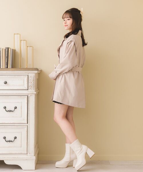 ems excite（エムズエキサイト）の「ピーチ2wayトレンチコート（トレンチコート・レディース・ライトブラウン/ブラック/ナチュラル・FREE）」の19枚目の写真