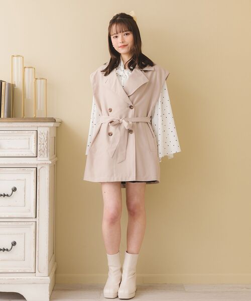 ems excite（エムズエキサイト）の「ピーチ2wayトレンチコート（トレンチコート・レディース・ライトブラウン/ブラック/ナチュラル・FREE）」の16枚目の写真