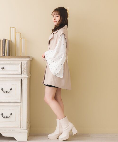 ems excite（エムズエキサイト）の「ピーチ2wayトレンチコート（トレンチコート・レディース・ライトブラウン/ブラック/ナチュラル・FREE）」の15枚目の写真