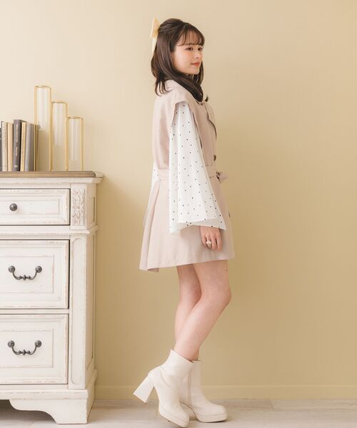 ems excite（エムズエキサイト）の「ピーチ2wayトレンチコート（トレンチコート・レディース・ライトブラウン/ブラック/ナチュラル・FREE）」の14枚目の写真