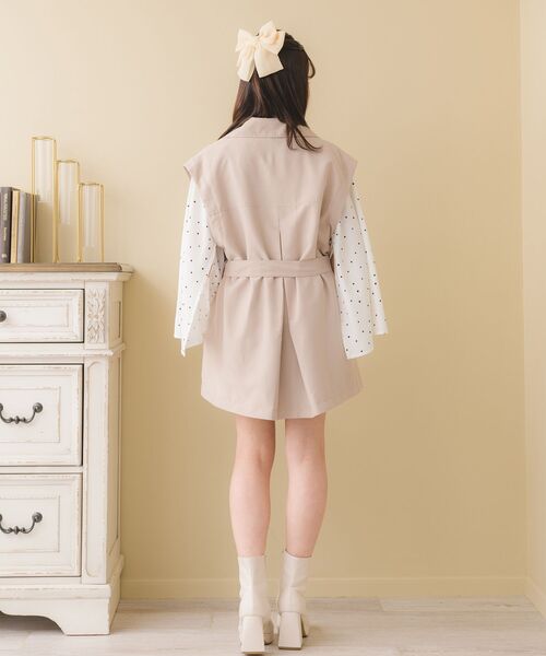 ems excite（エムズエキサイト）の「ピーチ2wayトレンチコート（トレンチコート・レディース・ライトブラウン/ブラック/ナチュラル・FREE）」の13枚目の写真