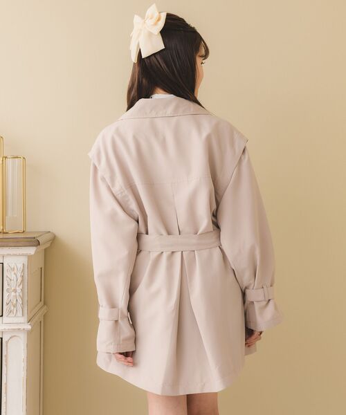 ems excite（エムズエキサイト）の「ピーチ2wayトレンチコート（トレンチコート・レディース・ライトブラウン/ブラック/ナチュラル・FREE）」の10枚目の写真