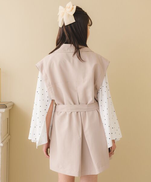 ems excite（エムズエキサイト）の「ピーチ2wayトレンチコート（トレンチコート・レディース・ライトブラウン/ブラック/ナチュラル・FREE）」の7枚目の写真