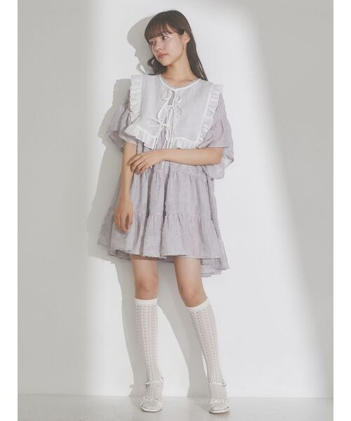 merry jenny（メリージェニー）の「flowerリボンミュール（パンプス・レディース・オフホワイト/ミント・MEDIUM/LARGE）」の9枚目の写真