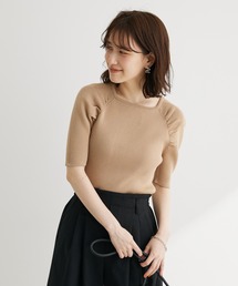 Green　Parks | 袖ギャザーラグランニットプルオーバー(ニット/セーター)