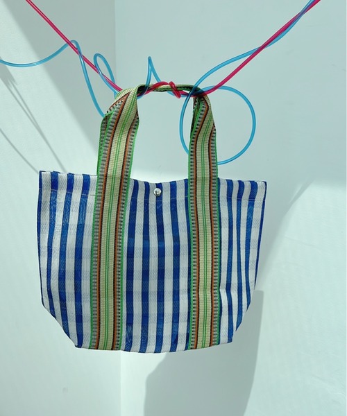 Nissy 多色ストライプトートバッグ trim_fce_item6278bf6b64376.jpg