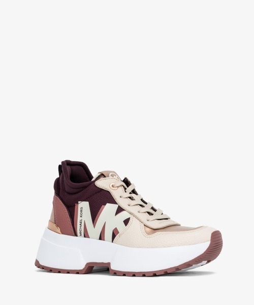 Michael Kors マイケルコース ピンク ゴールド スニーカー 6.5 MICHAEL KORS（マイケルコース）の「MUSE TRAINER スニーカー