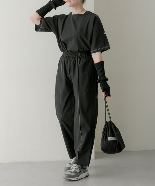 ear PAPILLONNER（イアパピヨネ）の「《別注》【MONT KEMMEL(モン ケメル)】巾着付きセットアップ（セットアップ・レディース・ブラック・FREE）」の11枚目の写真