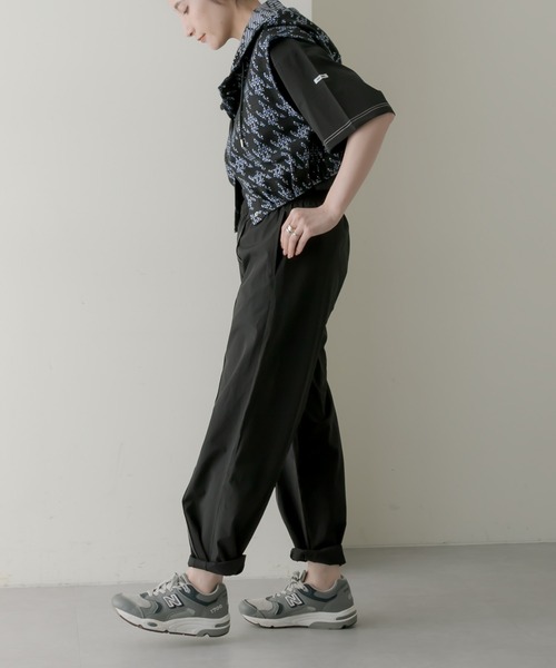 ear PAPILLONNER（イアパピヨネ）の「《別注》【MONT KEMMEL(モン ケメル)】巾着付きセットアップ（セットアップ・レディース・ブラック・FREE）」の8枚目の写真