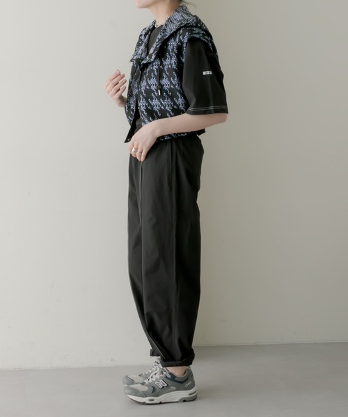 ear PAPILLONNER（イアパピヨネ）の「《別注》【MONT KEMMEL(モン ケメル)】巾着付きセットアップ（セットアップ・レディース・ブラック・FREE）」の13枚目の写真