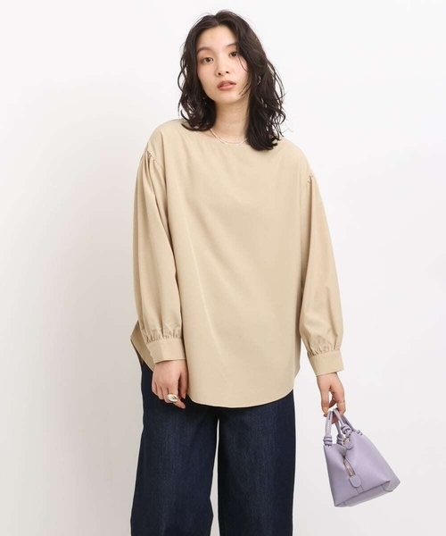 a.v.v(アーヴェヴェ)の「【2SET】ニットベスト/シャツブラウス(シャツ/ブラウス・レディース・ネイビー/アイボリー/ライトブルー/ブラック・38/40/34/36/42)」の9枚目の写真